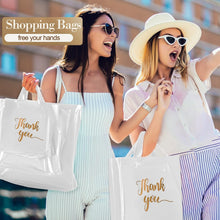Load image into Gallery viewer, Versatile 200 Pcs White Thank You Bags - Sturdy, Stylish &amp; Polka Dot Design