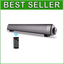 Load image into Gallery viewer, Compact Bluetooth Sound Bar with Built-in Microphone for Home Theater (2 X 5W)