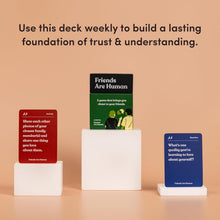 Load image into Gallery viewer, Meaningful Conversations: 140 Cards for Adult Friendships &amp; Emotional Intimacy