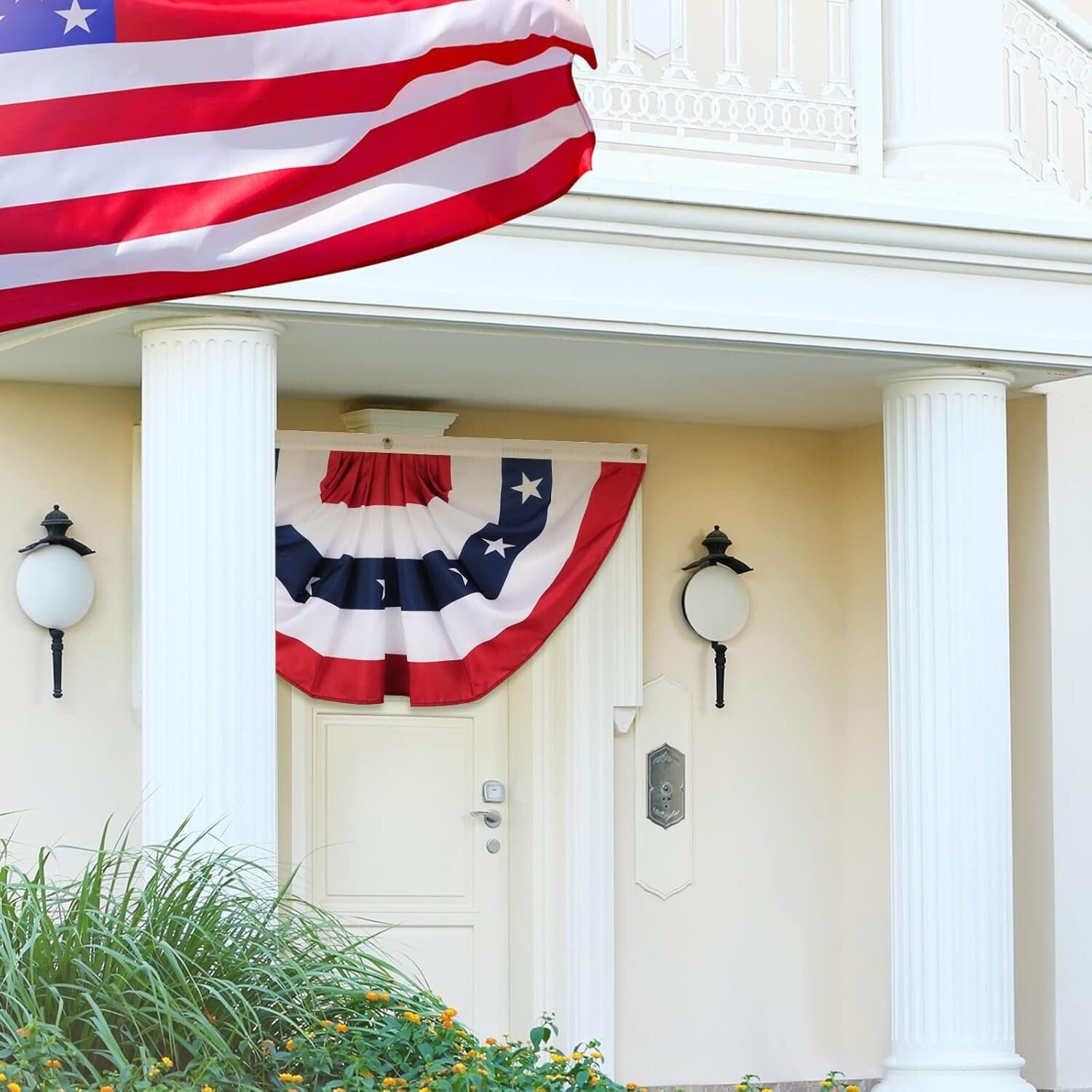 Celebrate with 12 Foldable American Flag Banners - 3x6 Feet for Patriotic Events