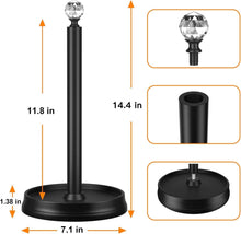 Load image into Gallery viewer, Sturdy Matte Black Paper Towel Holder - Easy Install 2 Pack for Modern Homes