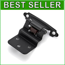 Load image into Gallery viewer, Heavy-Duty 60 Pairs Matte Black Self-Closing Hinges - Easy Install for Cabinets