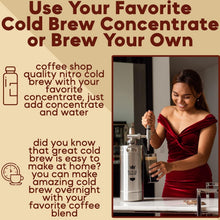 Load image into Gallery viewer, Stainless Steel Nitro Cold Brew Coffee Maker - 128 Oz, Perfect for Coffee Lovers