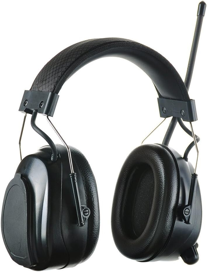 Digital AM/FM Radio Safety Ear Muffs with 25dB Noise Reduction & Comfortable Fit