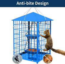 Load image into Gallery viewer, Durable Caged Bird Feeder for Bluebirds - Holds 2lbs, Includes Mealworms Cup