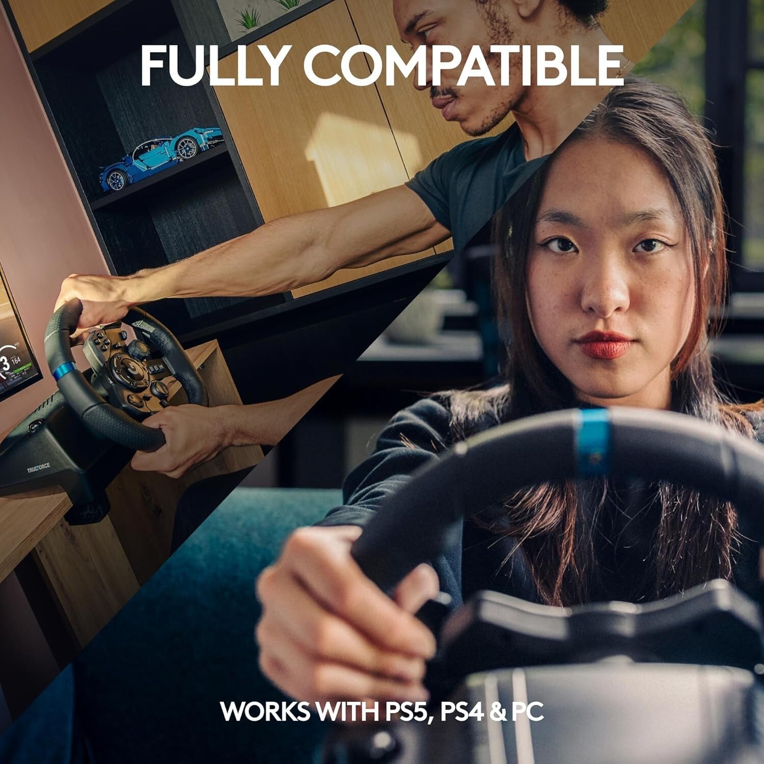 923 Racing Wheel & Pedals with TRUEFORCE - Ultimate PS5 & PC Gaming Experience