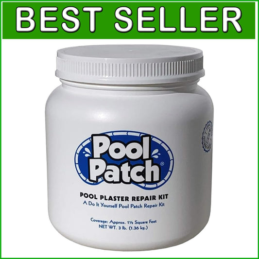 DIY Pool Plaster Repair Kit - Fast-Curing 3lb White Powder for Easy Fixes