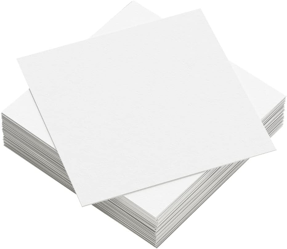 Durable 110 lb White Cardstock - 100 Count 12x12 Inches for Creative Projects
