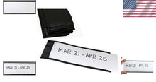 Load image into Gallery viewer, 25-Pack 3x8 Inch Magnetic 'C' Channel Label Holders for Efficient Organization