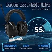 Load image into Gallery viewer, Advanced Noise-Cancelling Headphones with Bluetooth &amp; AM/FM Radio Reception