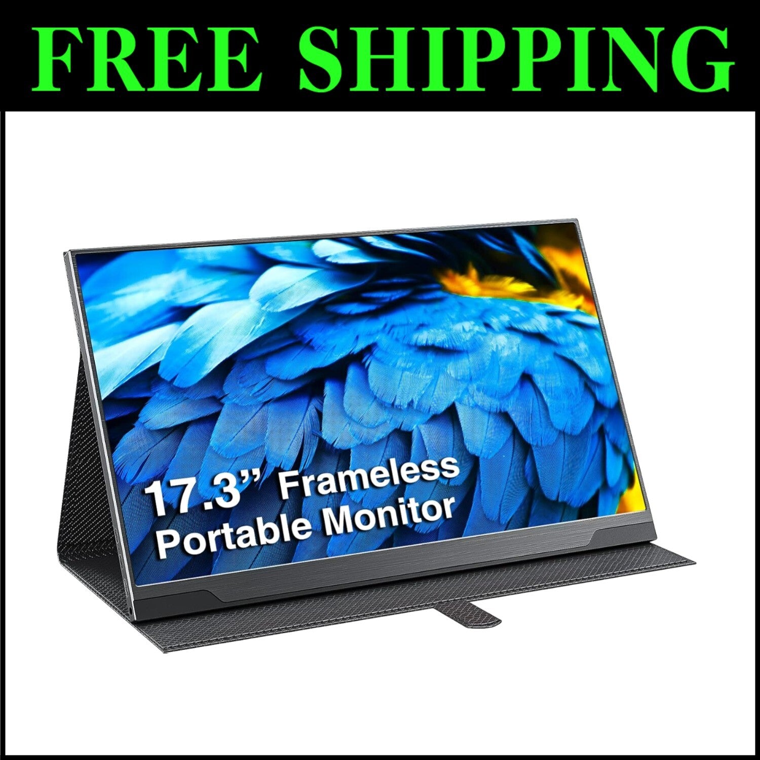 17.3-Inch FHD Portable Gaming Monitor - USB-C, HDR, FreeSync & Built-in Speakers