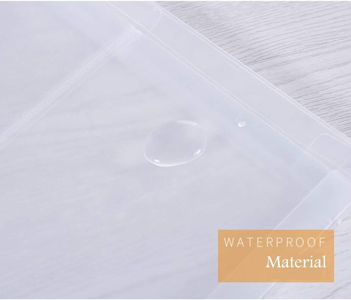 Clear Zipper Envelopes 9.8 x 12.7 Inches - 24 Pack for School & Office Use