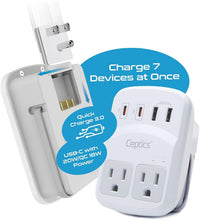 Load image into Gallery viewer, Multi-Device Travel Adapter with Quick Charge 3.0 - Compact &amp; Lightweight Design
