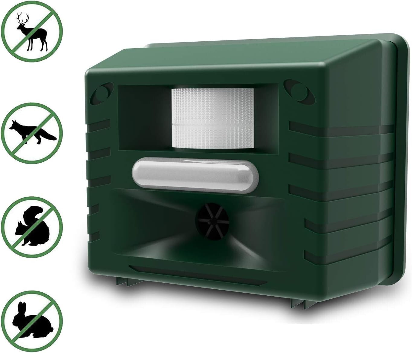 Adjustable Ultrasonic Animal Repeller - Waterproof with Extension Cord & 3 Modes