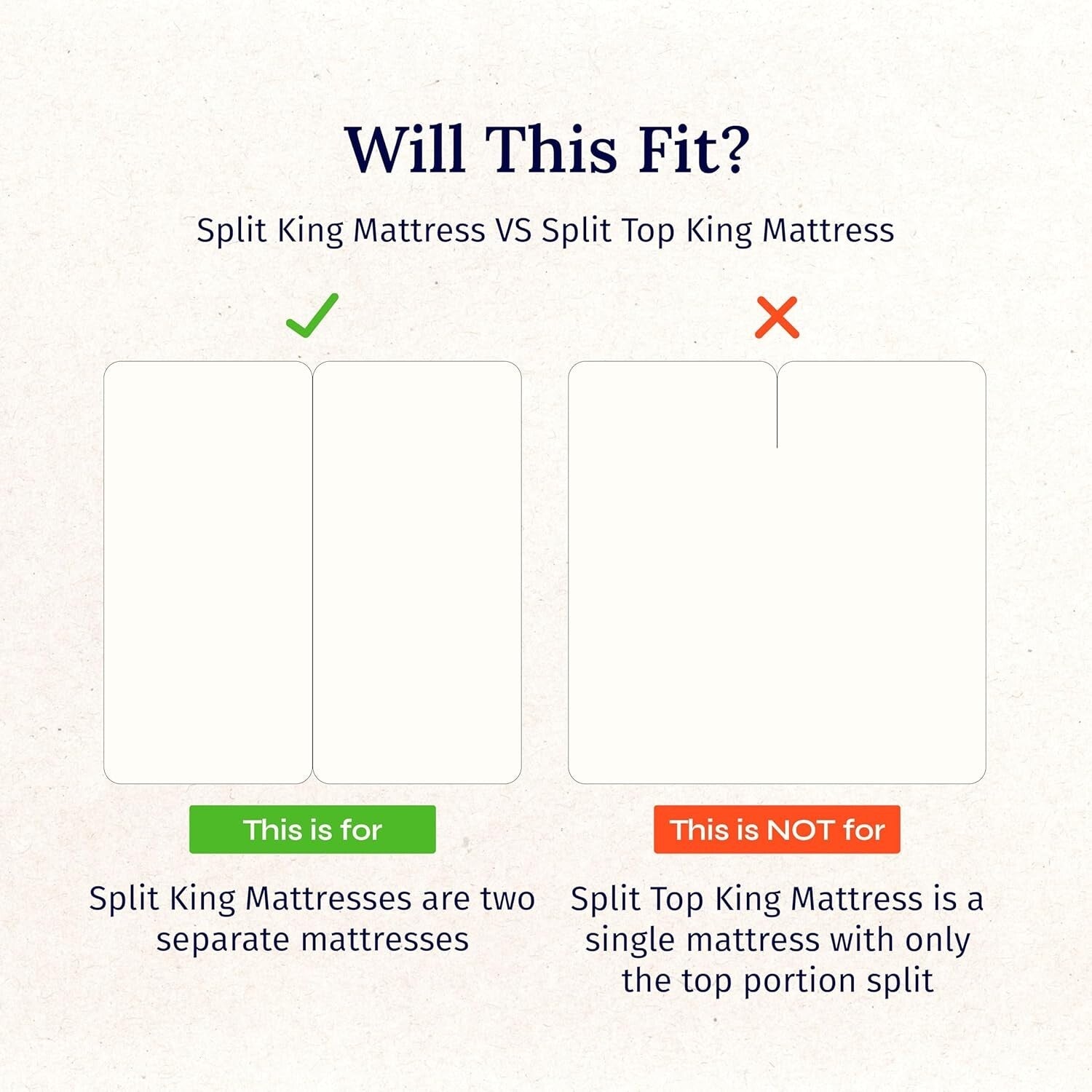 Breathable & Durable Split King Sheet Set - 100% Cotton for Adjustable Beds