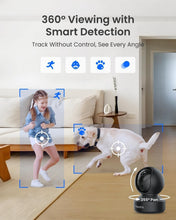 Load image into Gallery viewer, Advanced 5MP Indoor Camera with Auto Tracking &amp; Multiple Storage Options - Black