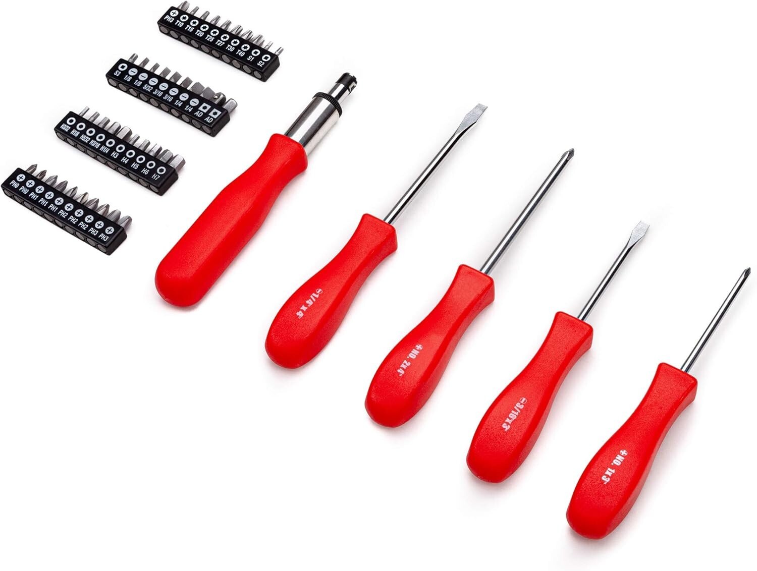 Heat-Treated 123-Piece Tool Set in Red - Perfect for DIY Projects and Repairs