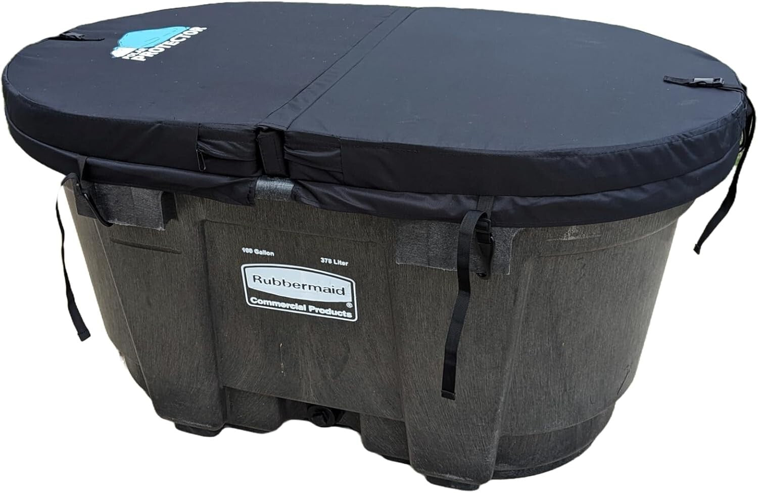 Foldable 100 Gallon Oval Hot Tub Cover - Ultimate Ice Water Therapy Solution