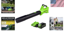 Load image into Gallery viewer, Lightweight 40V Axial Leaf Blower - 120 MPH Wind Speed &amp; 3-Year Warranty