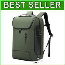 Load image into Gallery viewer, Waterproof Tech Backpack with Smart Lock &amp; Fast Charging for Adventurous Adults