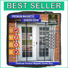 Load image into Gallery viewer, Premium Magnetic Screen Door for Patio - Automatic Closure &amp; Pet-Friendly Design