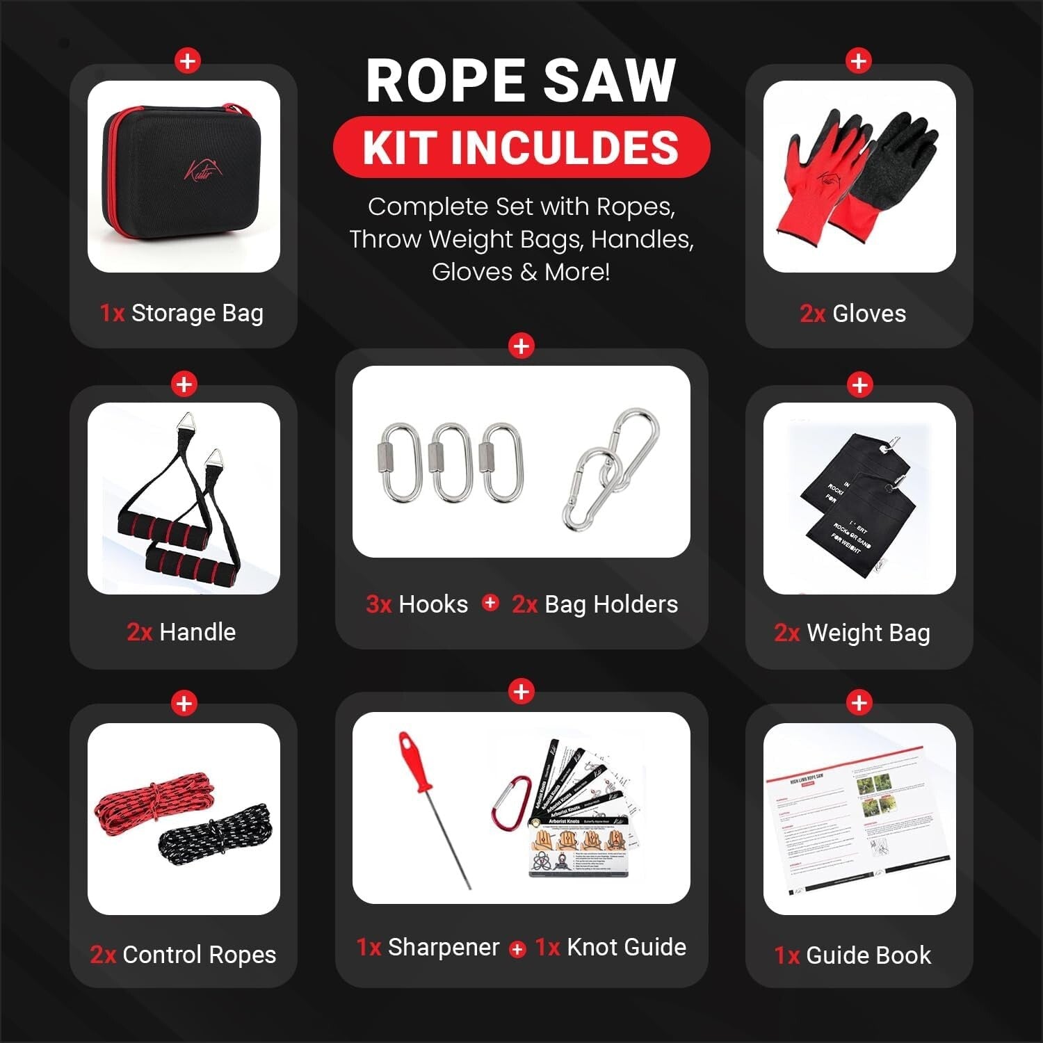 48" High Limb Rope Saw - Effortless Tree Cutting with Dual-Sided Sharp Blade