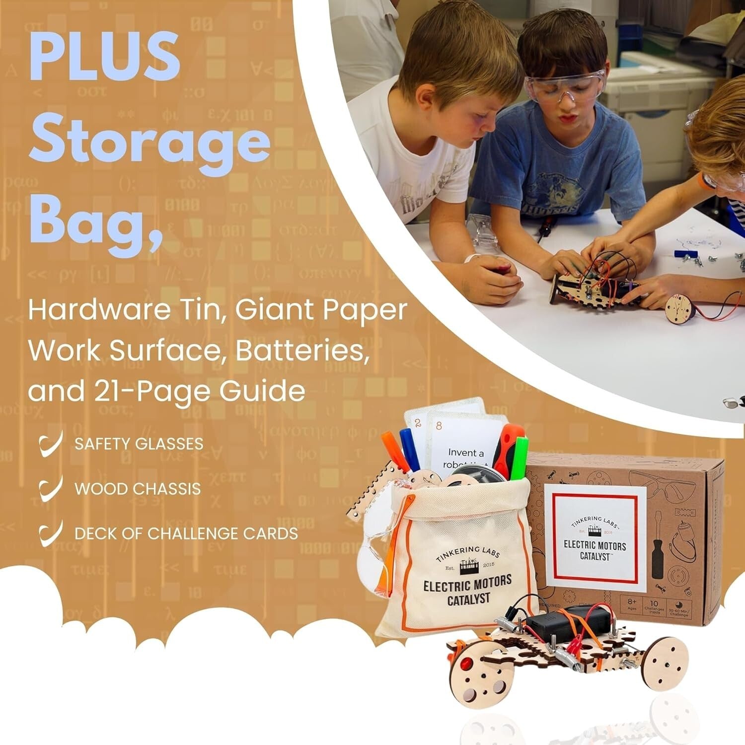 Discover Electrical Engineering: Educational STEM Kit for Kids 8-12, 50+ Parts