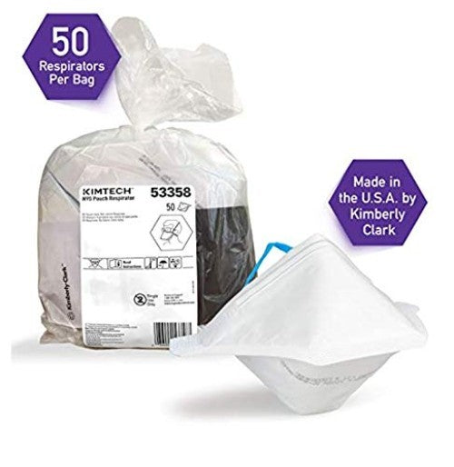 N95 Respirator Face Masks - 50 Disposable Masks with Large Breathing Chamber