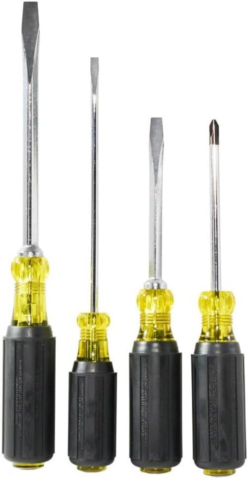 Tip-Ident 4-Piece Screwdriver Set - Slotted and Phillips with Comfort Grip