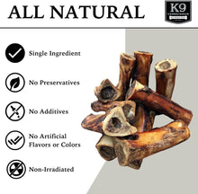 Load image into Gallery viewer, All Natural Single Ingredient Beef Marrow Bones - 10 Pack for Aggressive Chewers