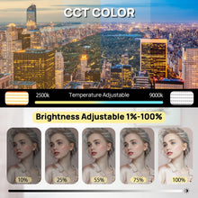 Load image into Gallery viewer, Premium 360° Color Camera Light - 2500K-9000K Dimmable RGB Panel for Vlogging