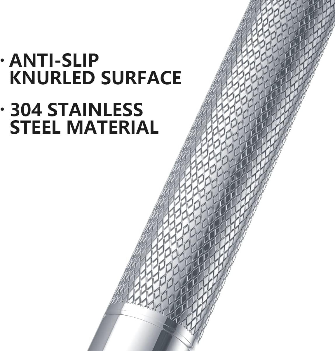 Elegant 24 Inch Chrome Grab Bar Set - Anti-Slip Handrails for Enhanced Safety