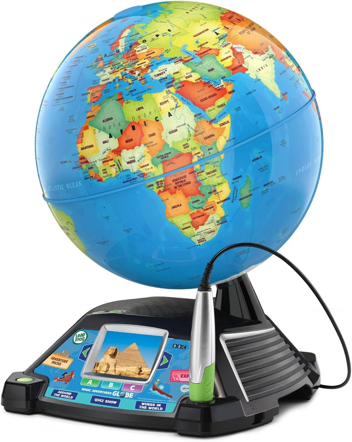 Frustration-Free 10" Kids Globe with Stylus & 5+ Hours of BBC Learning Videos