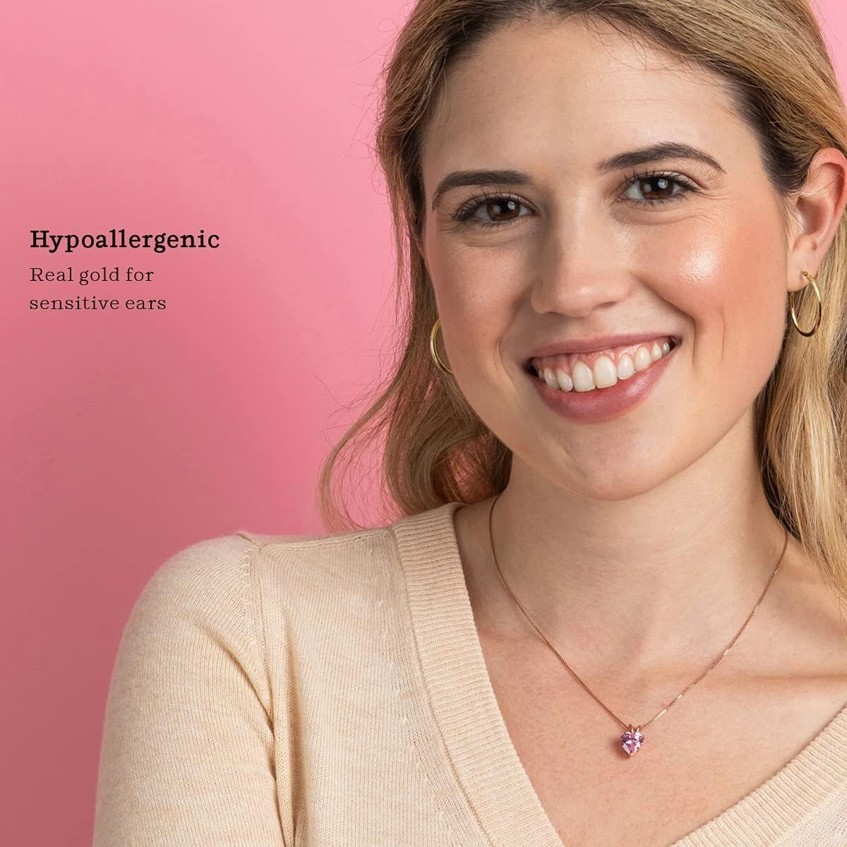 Hypoallergenic 14k Gold Huggie Hoops - Stylish 25mm Earrings for Any Occasion