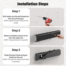 Load image into Gallery viewer, Heavy-Duty Adjustable Gun Rack - Stylish Wall Mount for Firearms Display