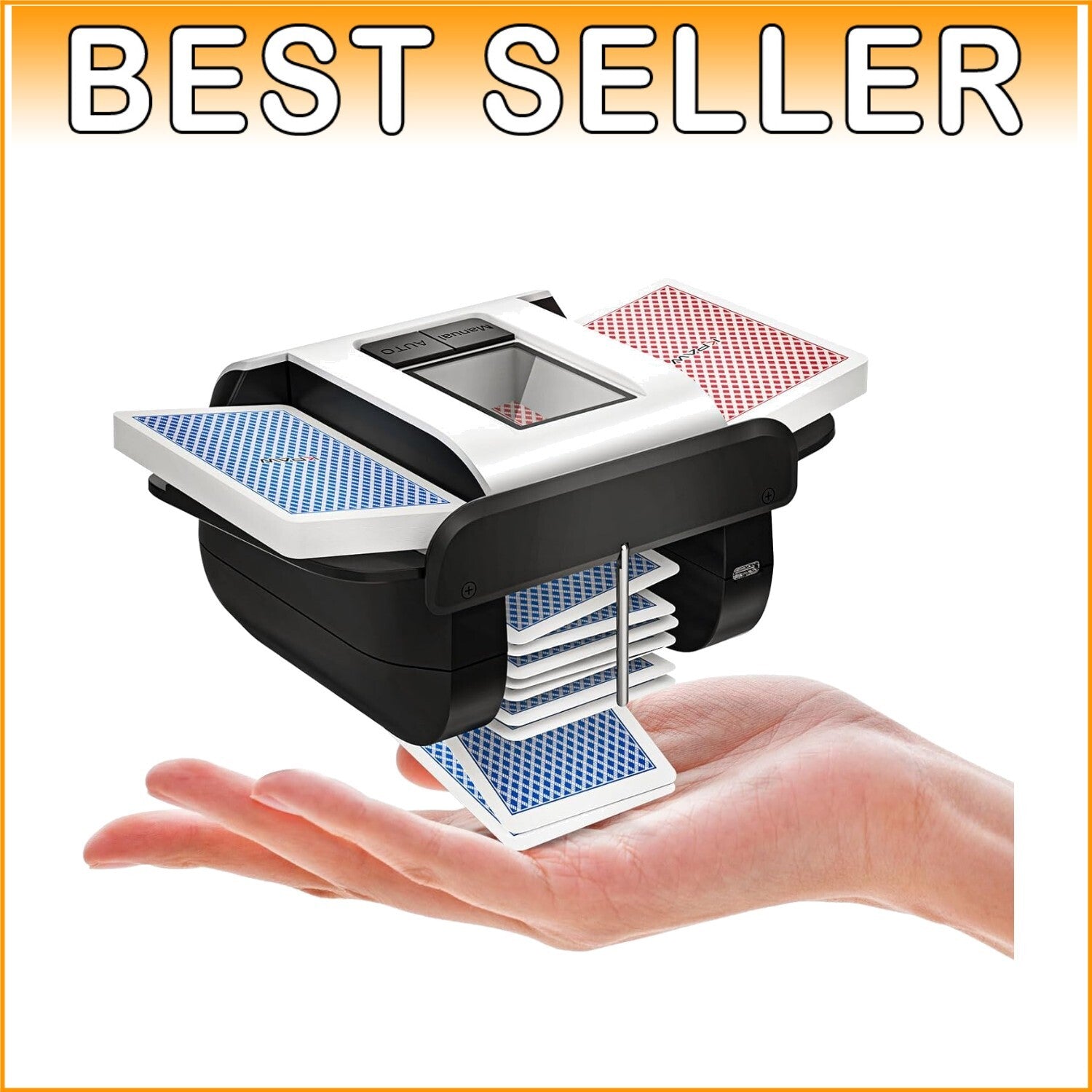 One-Press Automatic Card Shuffler Machine - Ideal for Poker, UNO, Texas Hold'em