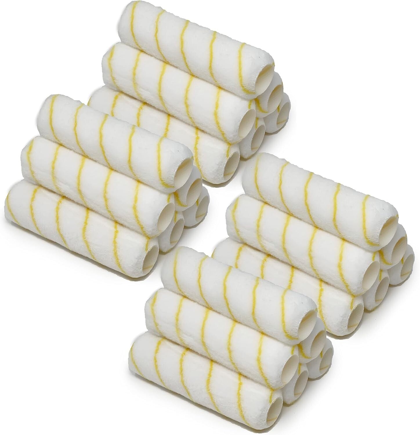 Professional-Grade 9 Inch Paint Roller Covers, 24 Pack - Shedless and Lint-Free