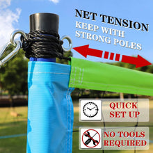 Load image into Gallery viewer, Outdoor Volleyball Set with Easy Setup &amp; Carry Bag - Perfect for Family Fun