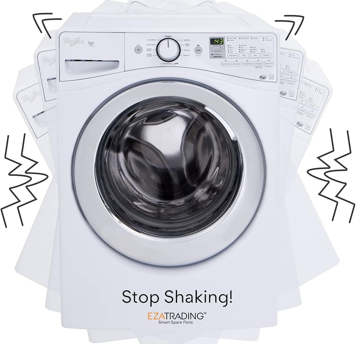 Durable 4-Pack Shock Absorbers for Kenmore, Whirlpool Washers - Noise Reduction