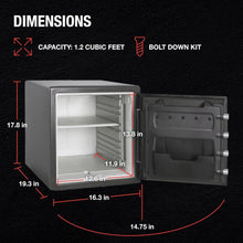 Load image into Gallery viewer, Advanced Combination Lock Safe - Fireproof &amp; Waterproof - 34.8L Storage Capacity
