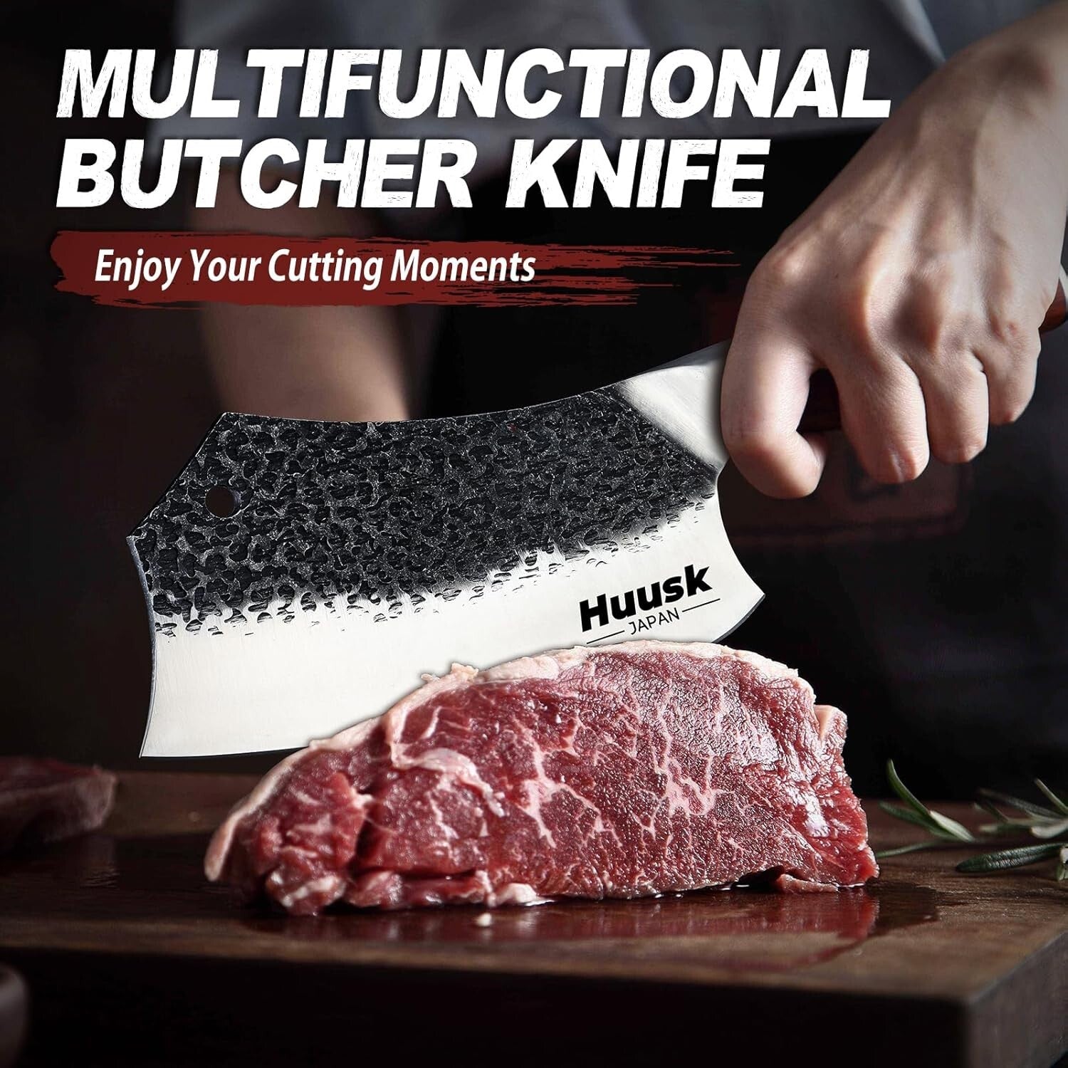 Elegant Handcrafted 7 Inch Meat Cleaver - Perfect for Home Cooks & Professionals