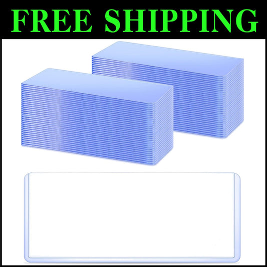 Clear 200-Piece Currency Sleeves - Protect and Showcase Banknotes Conveniently