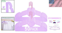 Load image into Gallery viewer, Ultra-Thin Space Saving Light Purple Velvet Hangers with Durable Rose Gold Hooks