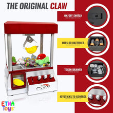 Load image into Gallery viewer, Classic Electric Claw Machine Game - Nostalgic Candy Prize Dispenser with Sound
