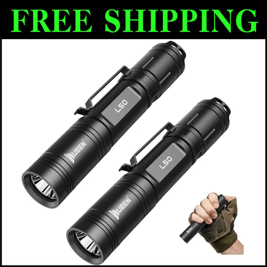Compact 1200 Lumens LED Flashlight, 5 Lighting Modes & Long Runtime for Outdoors