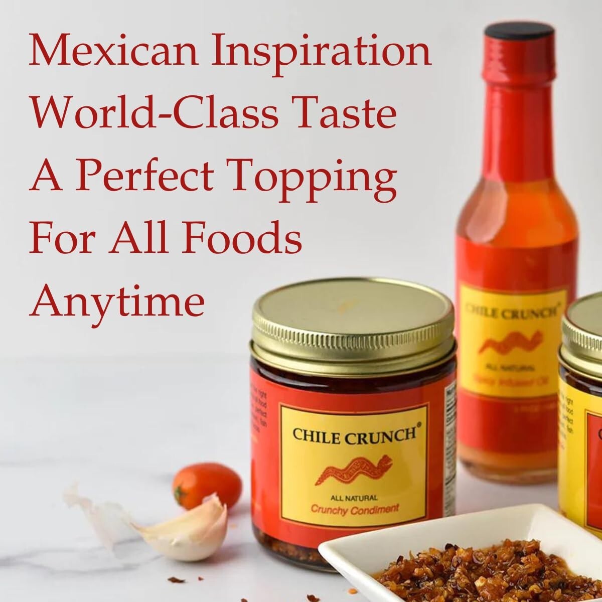 Crunchy Mild Mexican Salsa and Sauce - All Natural Flavor Explosion 3-Pack