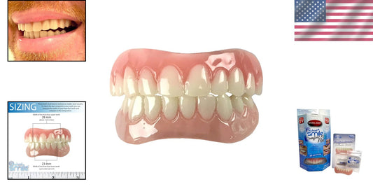 Comfortable Upper and Lower Press-On Veneers for Stunning Smile Transformation