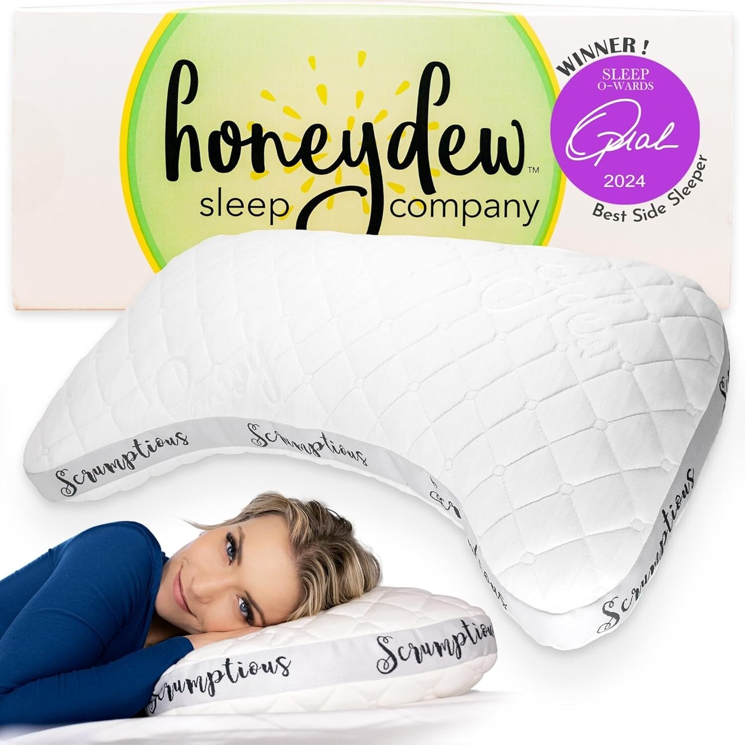 Award-Winning Scrumptious Cooling King Pillow for Neck & Shoulder Pain Relief