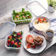 Load image into Gallery viewer, Stackable 40-Piece Glass Containers with Airtight Lids for Kitchen Organization