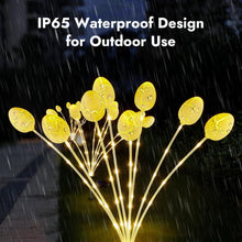 Load image into Gallery viewer, Whimsical Growing Stem Solar Easter Lights - 4 Pack with Stainless Steel Stakes